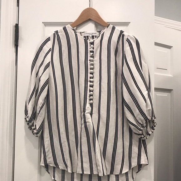 Apiece Apart Tops - Apiece Apart Linen/Silk Blouse